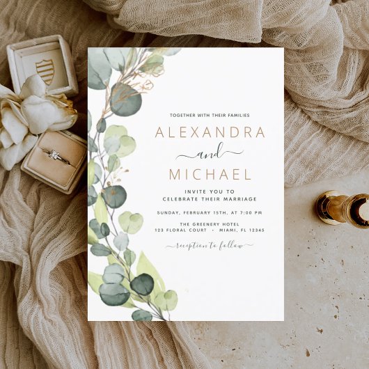 Begroting Eucalyptus Botanical Greenery Wedding