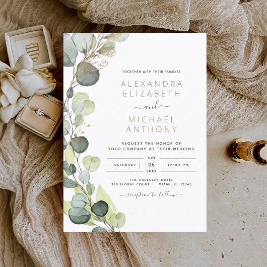 Begroting Eucalyptus Botanical Greenery Wedding