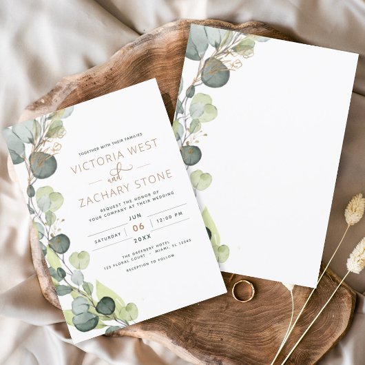 Begroting Eucalyptus Botanical Greenery Wedding