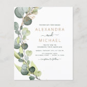 Begroting Eucalyptus Botanical Greenery Wedding (Voorkant)