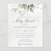 Begroting Eucalyptus Botanische Baby shower (Voorkant)