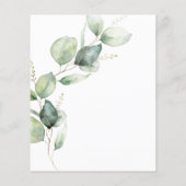 Begroting Eucalyptus Botanische Baby shower (Achterkant)