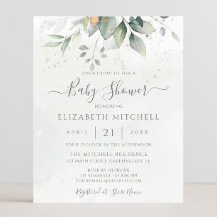 Begroting Eucalyptus Botanische Baby shower