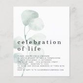 Begroting Eucalyptus Celebration of Life Invitatio (Voorkant)