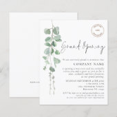 Begroting Eucalyptus Company Logo QR Grote opening (Voorkant / Achterkant)