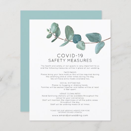 Begroting Eucalyptus Coronavirus Safety Enclosure (Voorkant / Achterkant)