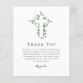 BEGROTING Eucalyptus Cross | Bevestiging bedankt (Voorkant)