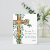 BEGROTING Eucalyptus Cross | Bevestiging bedankt (Staand voorkant)