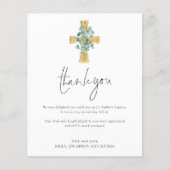 Begroting Eucalyptus Cross Christening Hartelijk d (Voorkant)