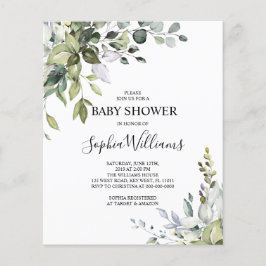 Begroting Eucalyptus Floral Baby shower