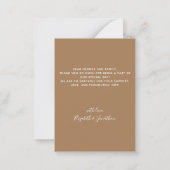 Begroting Eucalyptus Foliage Foto bruiloft Harteli Notitiekaartje (Achterkant)