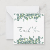 Begroting Eucalyptus Foliage Leaves Weddenschap Ha Notitiekaartje (Voorkant)