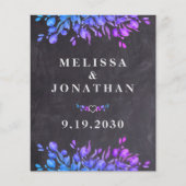 Begroting Eucalyptus Foliage Slate QR Code Weddens (Voorkant)