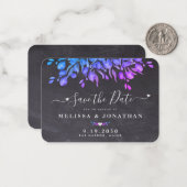 Begroting Eucalyptus Foliage Weddenschap sparen de Notitiekaartje (Voorkant / Achterkant in situ)