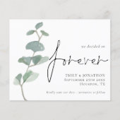 Begroting Eucalyptus forever bruiloft bewaart datu (Voorkant)