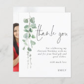 Begroting Eucalyptus Foto 30e verjaardag Dank u (Voorkant / Achterkant)