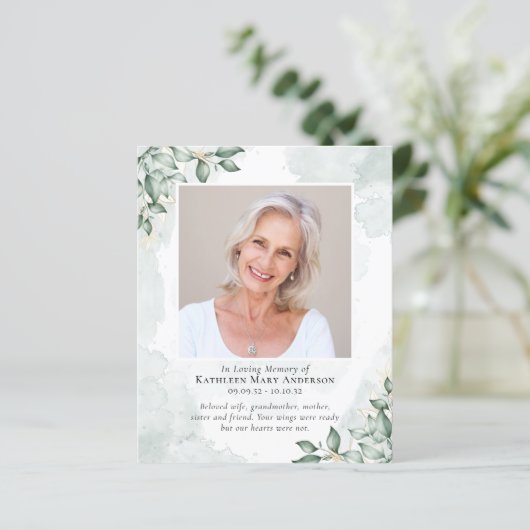 Begroting Eucalyptus Fotosympathie Hartelijk dank (Staand voorkant)