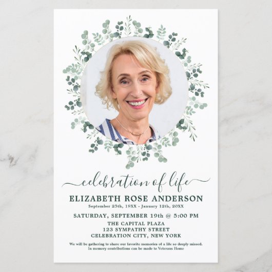 Begroting Eucalyptus Fotoviering van het leven Uit (Voorkant)