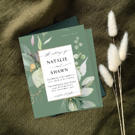 Begroting Eucalyptus Glow Gold Greenery Weddenscha