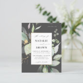 Begroting Eucalyptus Glow Gold Greenery Wedding Gr (Staand voorkant)