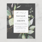 Begroting Eucalyptus Glow Gold Greenery Wedding Gr (Voorkant)