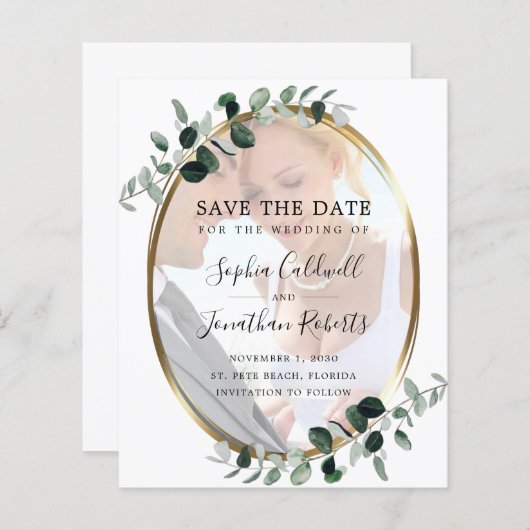 Begroting Eucalyptus Gold Photo Weddenschap Save t (Voorkant / Achterkant)