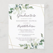 Begroting Eucalyptus Grandma om Baby shower uit te (Voorkant)