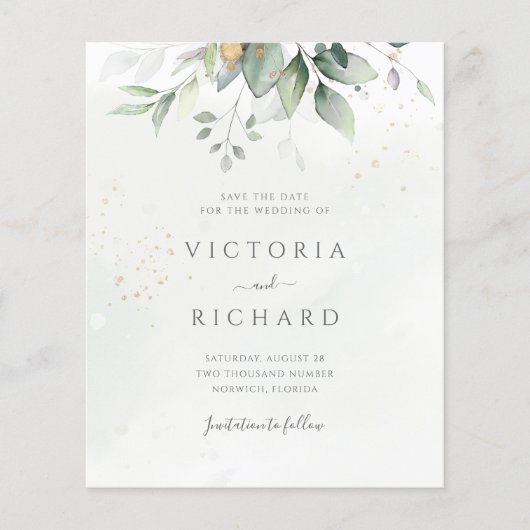 Begroting Eucalyptus Green Foliage bespaart datum (Voorkant)