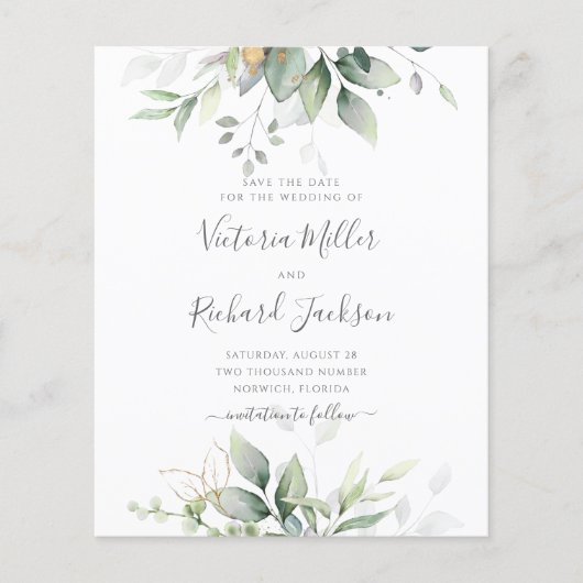 Begroting Eucalyptus Green Foliage bespaart datum (Voorkant)