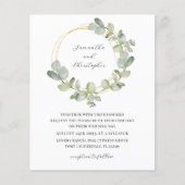 Begroting Eucalyptus Green & Gold Wreath Weddensch (Voorkant)