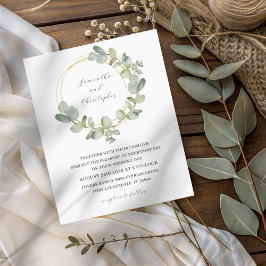 Begroting Eucalyptus Green & Gold Wreath Weddensch