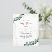 Begroting Eucalyptus | Greenery Baby shower Flyer (Staand voorkant)