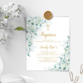Begroting Eucalyptus Greenery Baptism Invitation