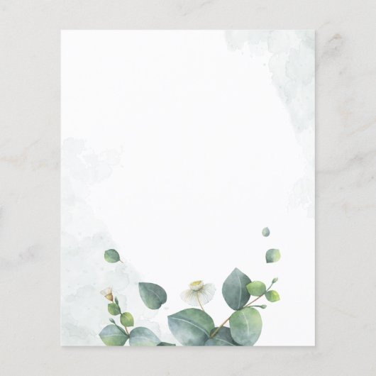 Begroting Eucalyptus Greenery Botanical Wedding (Achterkant)