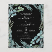 Begroting Eucalyptus Greenery Botanical Wedding Flyer (Voorkant)