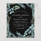 Begroting Eucalyptus Greenery Botanical Wedding Flyer (Voorkant)