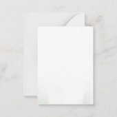 Begroting Eucalyptus Greenery botanisch Baby showe Notitiekaartje (Achterkant)