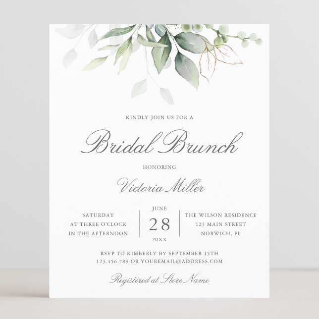 Begroting Eucalyptus Greenery Bridal Brunch (Creator heeft geüpload)