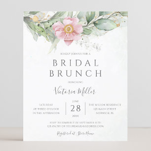 Begroting Eucalyptus Greenery Bridal Brunch Invite