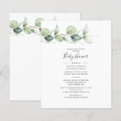 Begroting Eucalyptus Greenery Couples Baby shower (Voorkant / Achterkant)