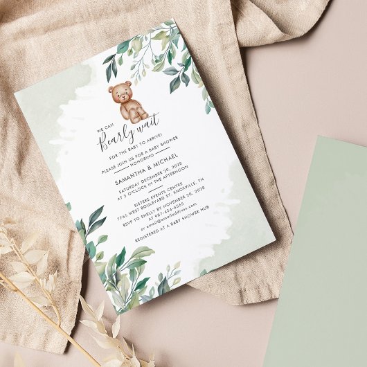 Begroting Eucalyptus Greenery Couples Baby shower