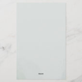 Begroting Eucalyptus Greenery Couples Baby shower Briefpapier (Achterkant)