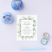 Begroting Eucalyptus Greenery Elegant Wedding Flyer (Enkel)