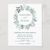 Begroting Eucalyptus Greenery Elegant Wedding Flyer (Voorkant)