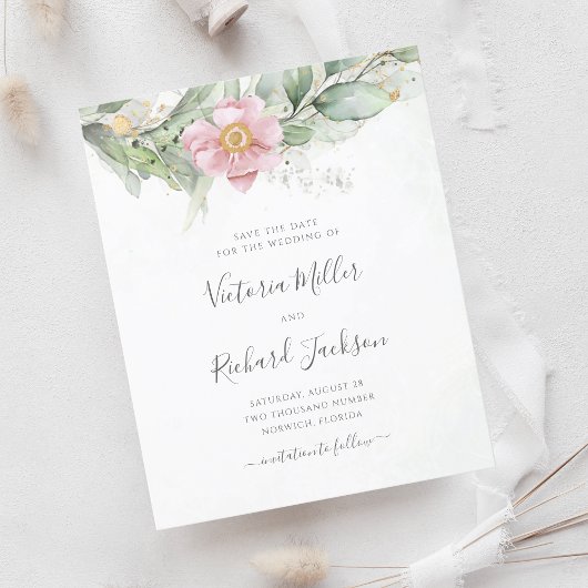 Begroting Eucalyptus Greenery Floral behalve datum