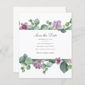 Begroting Eucalyptus Greenery Floral behalve datum (Voorkant / Achterkant)