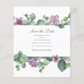 Begroting Eucalyptus Greenery Floral behalve datum (Voorkant)