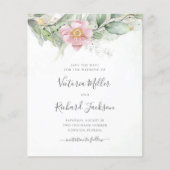 Begroting Eucalyptus Greenery Floral behalve datum (Voorkant)