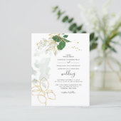 Begroting Eucalyptus Greenery Gold laat Geometric  (Staand voorkant)