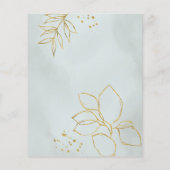 Begroting Eucalyptus Greenery Gold laat Geometric  (Achterkant)